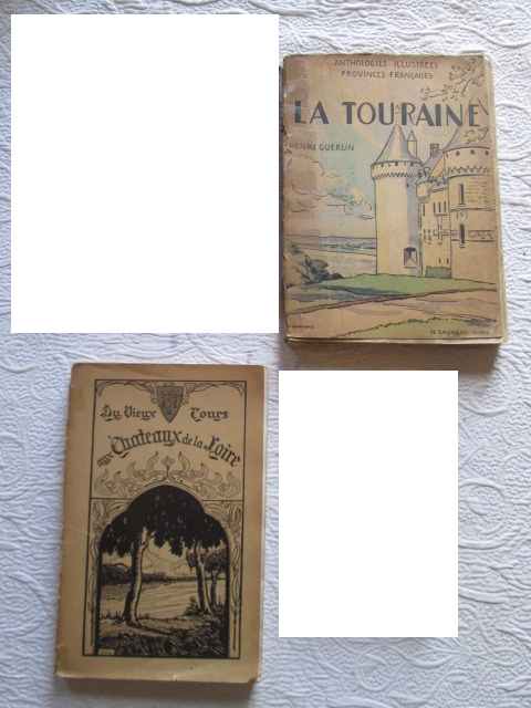 Lot de 2 livres anciens r�gionaux sur la Touraine 10 Herblay (95)