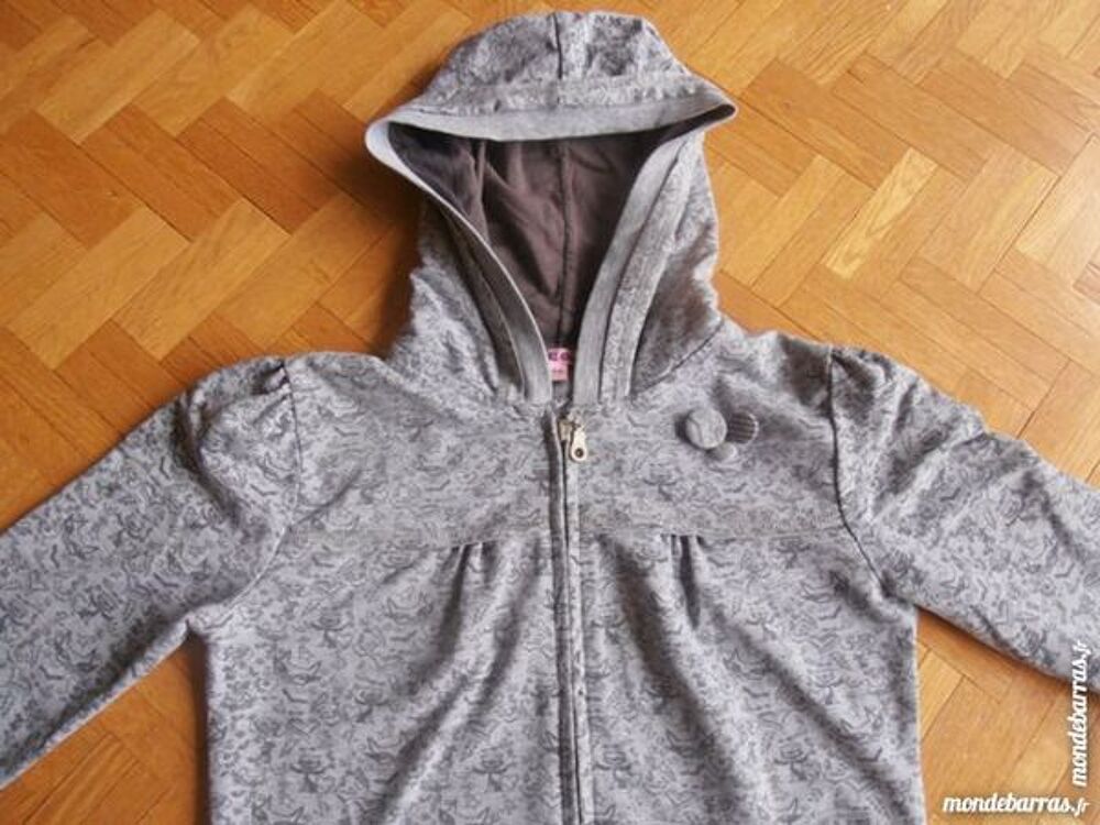 Gilet capuche motifs chats (50) Vêtements enfants