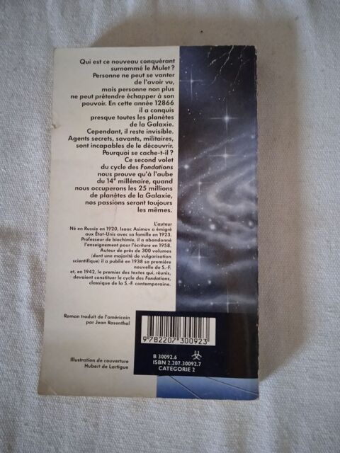 Livre Fondation et Empire
1952
Isaac asimov 15 Talange (57)
