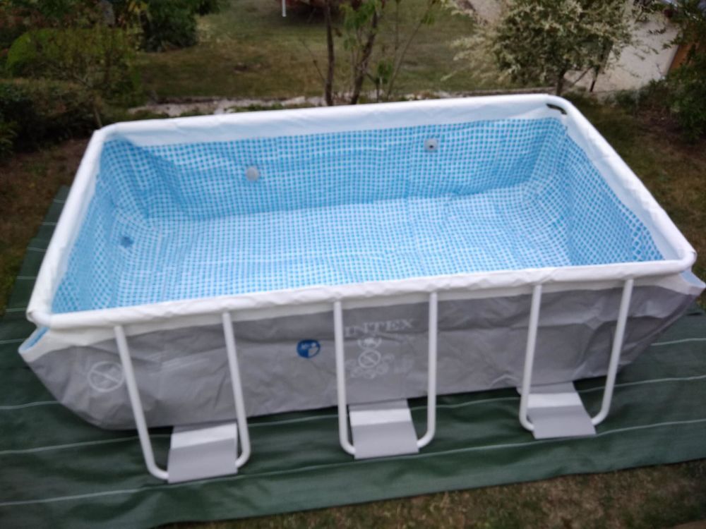 Piscine tubulaire rectangulaire Intex Prism Fram Jardin