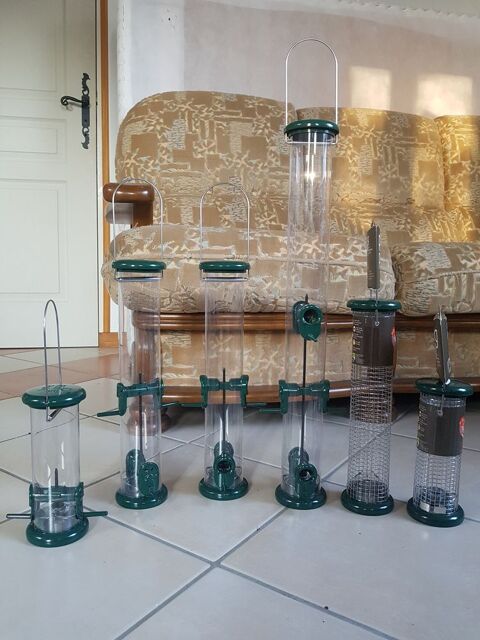 Mangeoires silo en acier pour oiseaux du jardin 25 45230 La bussi�re