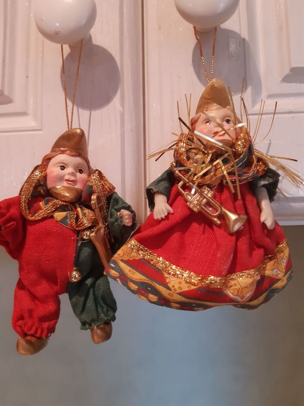 3 personnages a suspendre Décoration