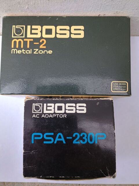 Pédale Boss Metal Zone avec alimentation 110 Cognac (16)