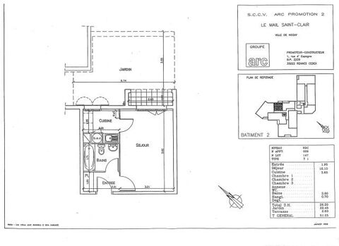  Appartement � louer 1 pi�ce 26 m�