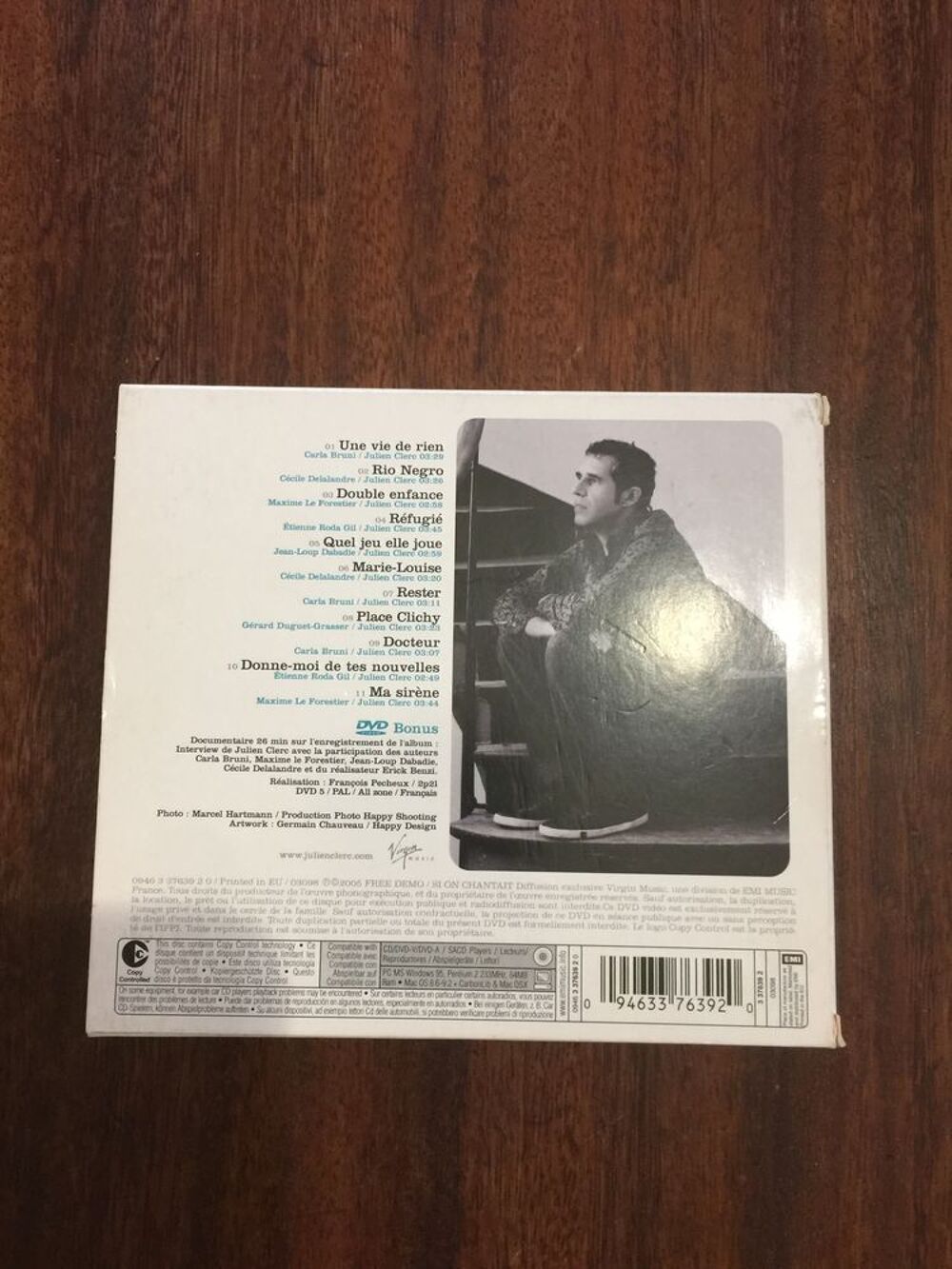 Coffret CD + DVD Julien Clerc " Double enfance " CD et vinyles