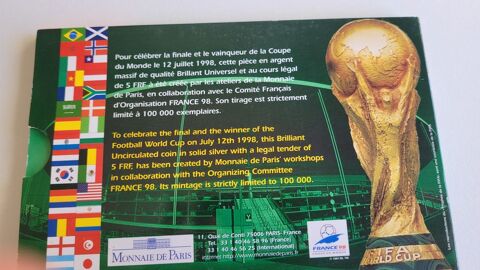 COLLECTION MONNAIE ( FRANCE / BR�SIL 98 ) 35 Lavalette (31)