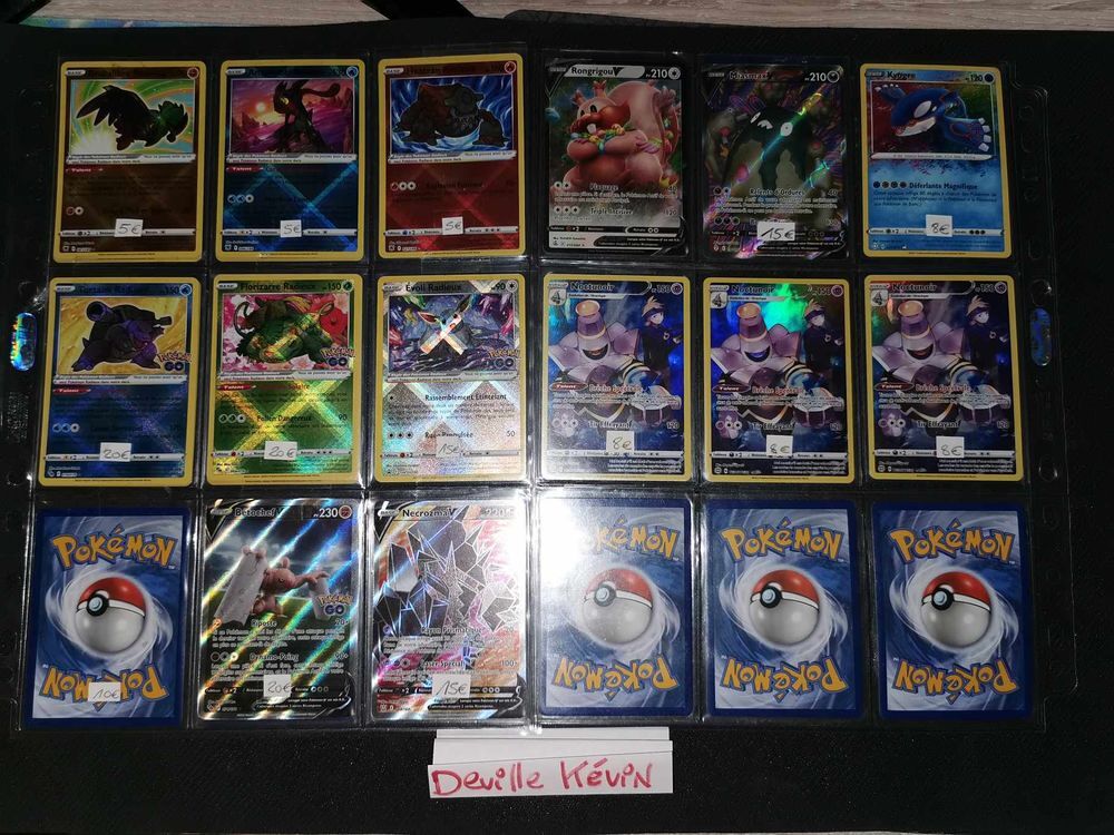 5.Cartes Pok&eacute;mon Ultra Rare Secret, Full Art, Tg,Alternative Jeux / jouets
