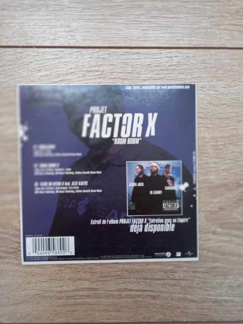 Projet Factor X Boom Boom cd single CD et vinyles