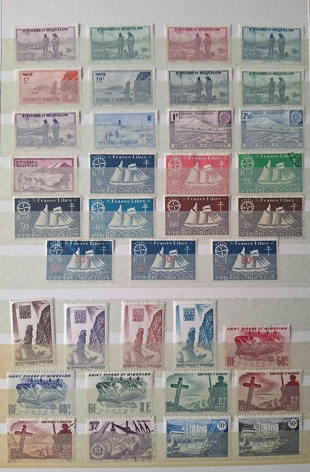 S&eacute;rie de timbres de collection de Saint-Pierre-et-Miquelon 