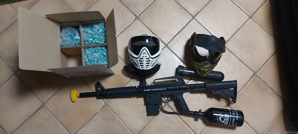 Lanceur paintball BT Omega + Casque Virtue Vio Sports