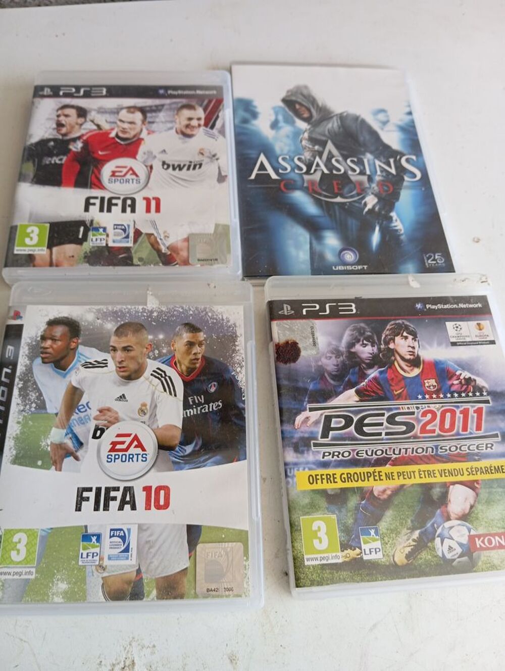 4 JEUX VIDEO PS3 Consoles et jeux vidéos