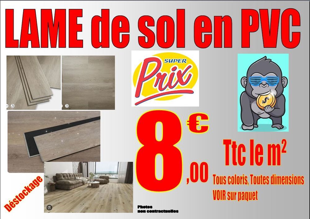 REVETEMENT SOL, Lame ou Carr&eacute; de Sol PVC, rouleau adh&eacute;sif, dalle moquette Bricolage