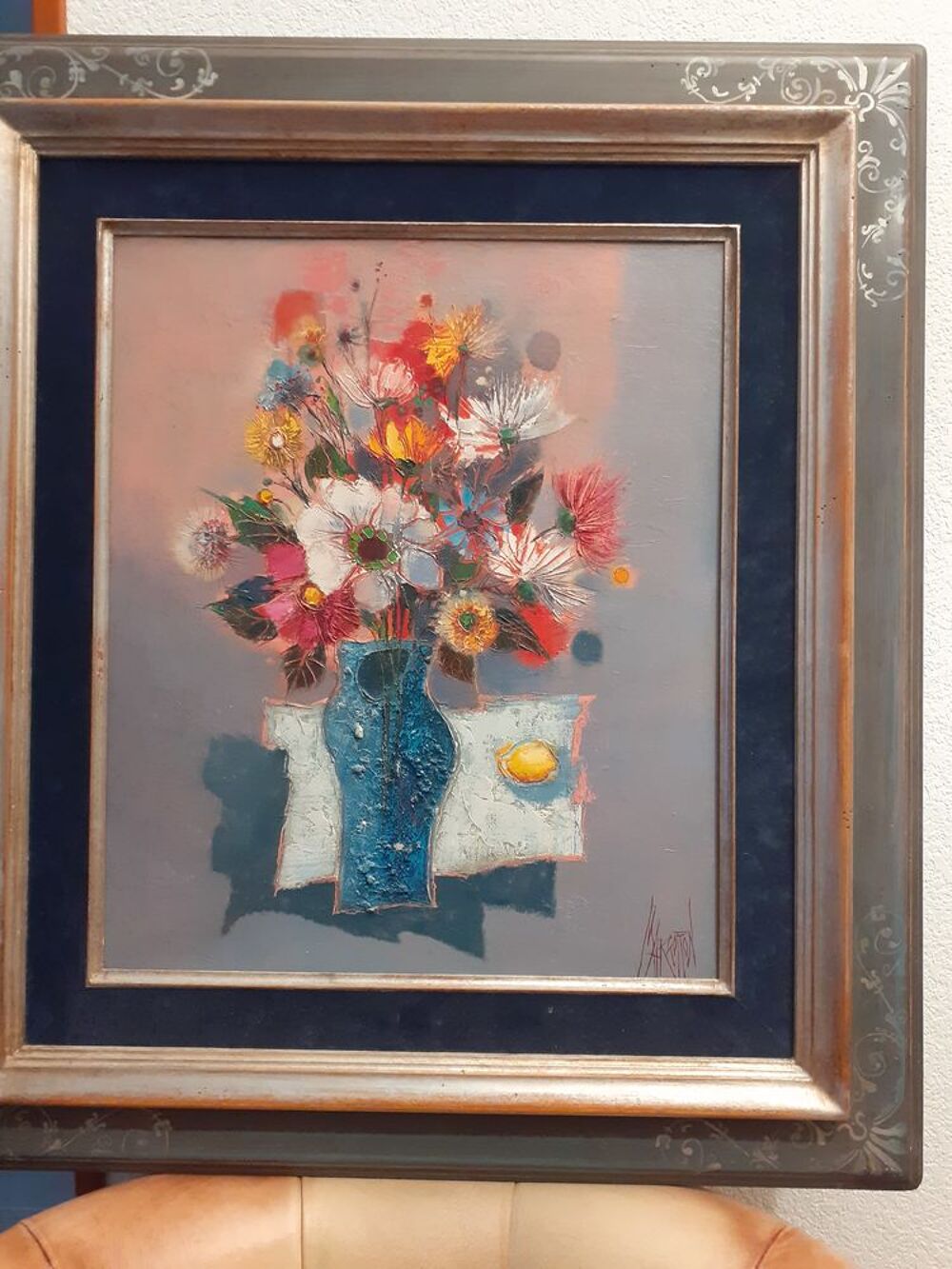 Ren&eacute; Margotton, huile sur toile, tableau 