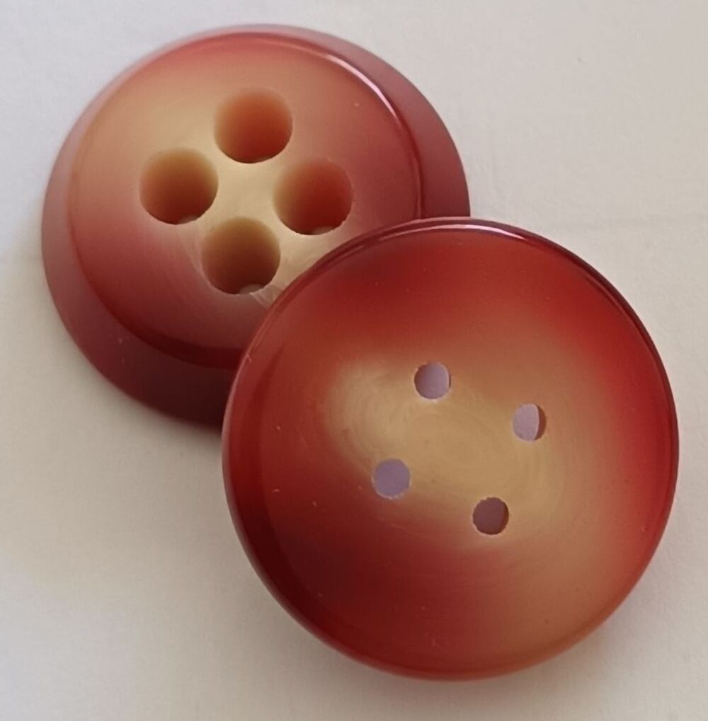 Lot de 21 Boutons Couture Vintage D&eacute;clinaison de Rouges 