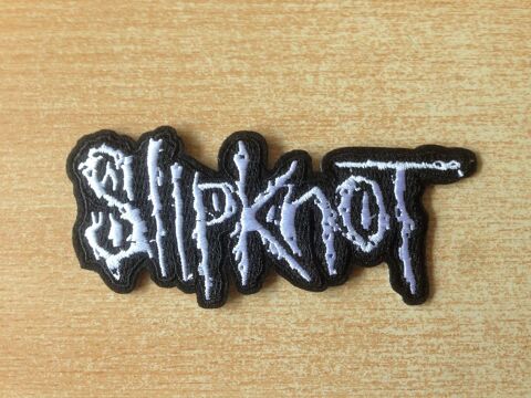 écusson brodé logo slipknot 10,5x4 cm thermocollant 5 Carnon Plage (34)