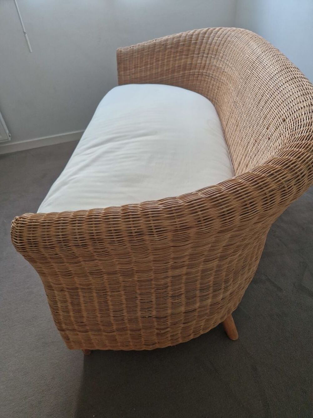 Canap&eacute; osier &quot;Habitat &quot; Meubles