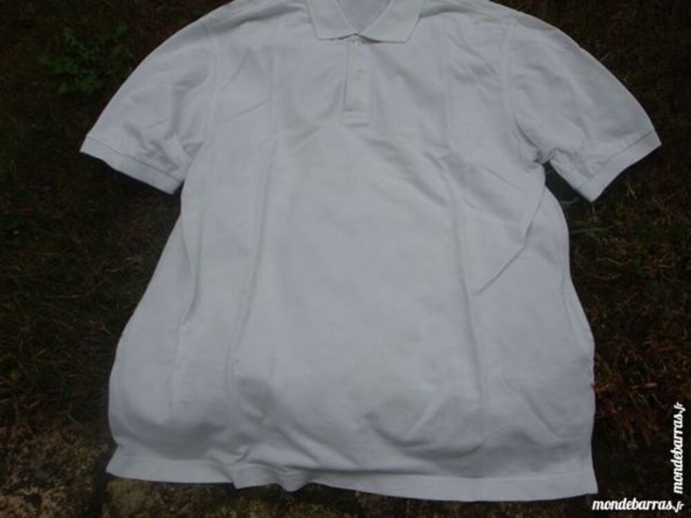 Polo blanc manches courtes marque VIAGGIO Vêtements