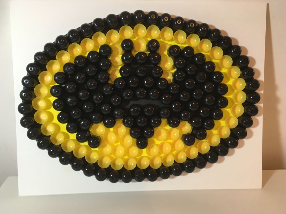 Tableau BATMAN LOGO - Recycled Art - Wall Decor Décoration