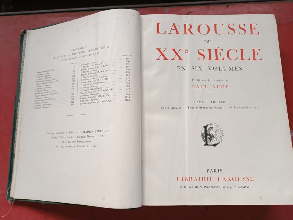 Larousse du 20&eacute;me si&eacute;cle en 6 volumes 