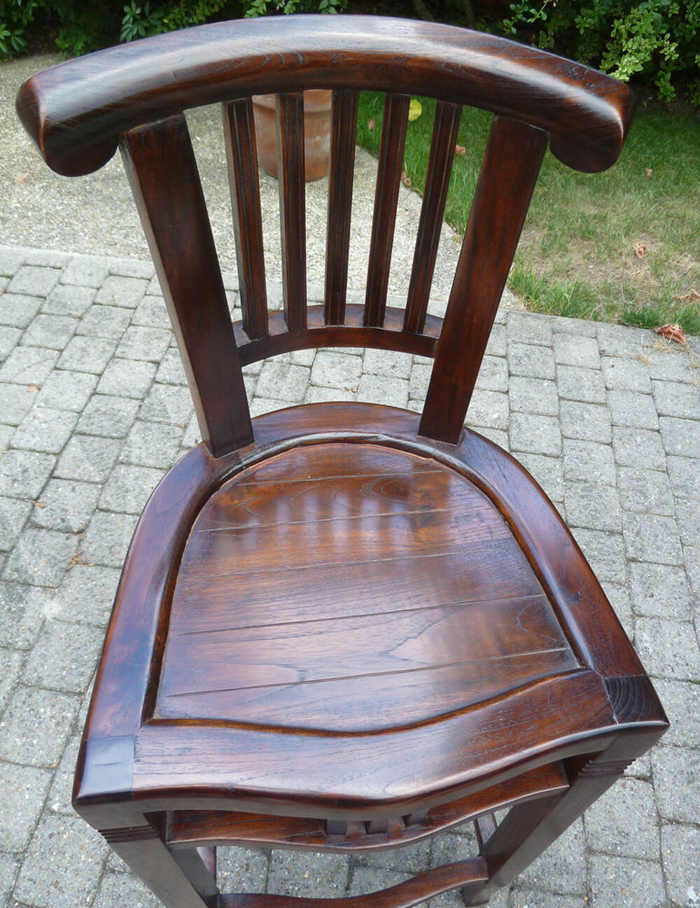Lot de 2 tabourets de bar bois fonc&eacute; Meubles
