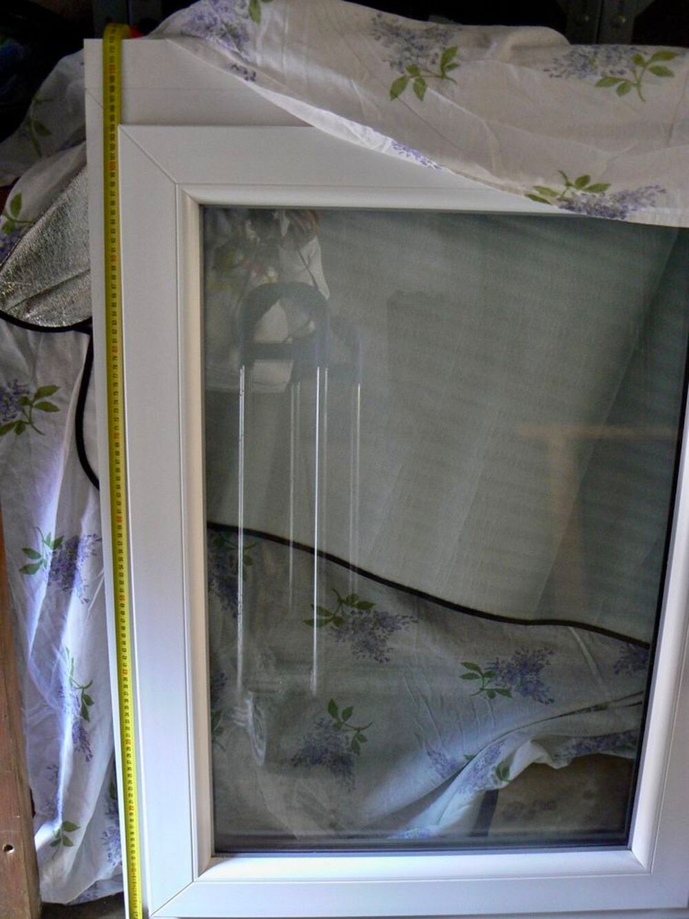 Fen&ecirc;tre double vitrage en PVC gris argent 7001 Bricolage