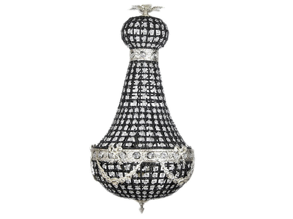 Lustre baroque plafonnier hauteur 70 cm Décoration