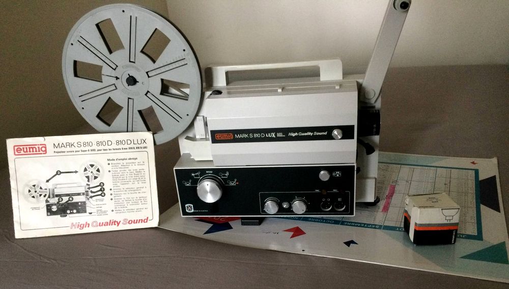 EUMIG-Cin&eacute;ma Sonore 8mm &amp; Super8-avec Caisson et accessoires Photos/Video/TV