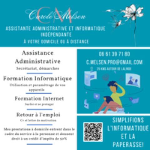   Assistante administrative et informatique  domicile 