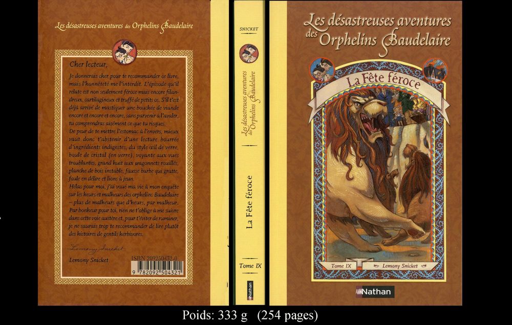 Les Orphelins de Baudelaire Livres et BD