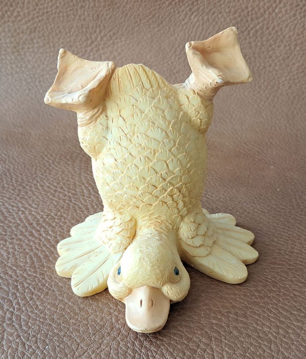 lot de 4 canards humoristiques en r&eacute;sine jaune
d&eacute;taill&eacute;s Décoration