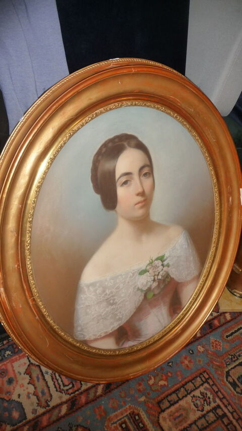 pastel portrait XIX�me 700 Trappes (78)