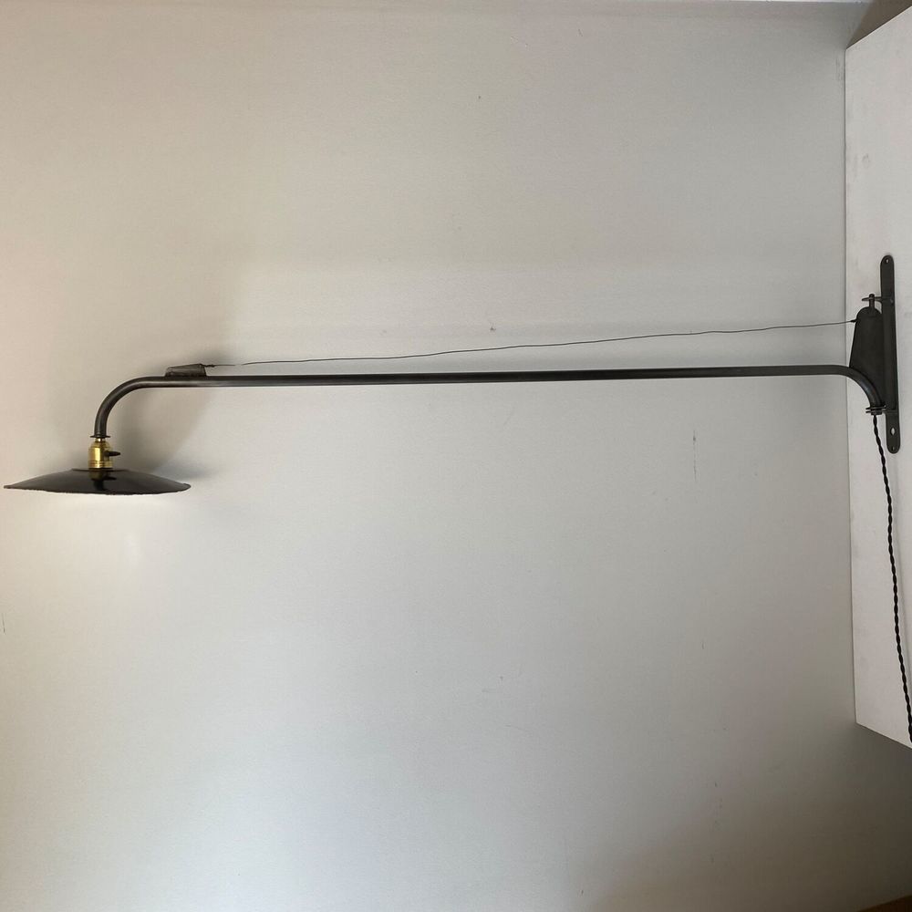 ANCIENNE LAMPE POTENCE SWING INDUSTRIELLE D�coration