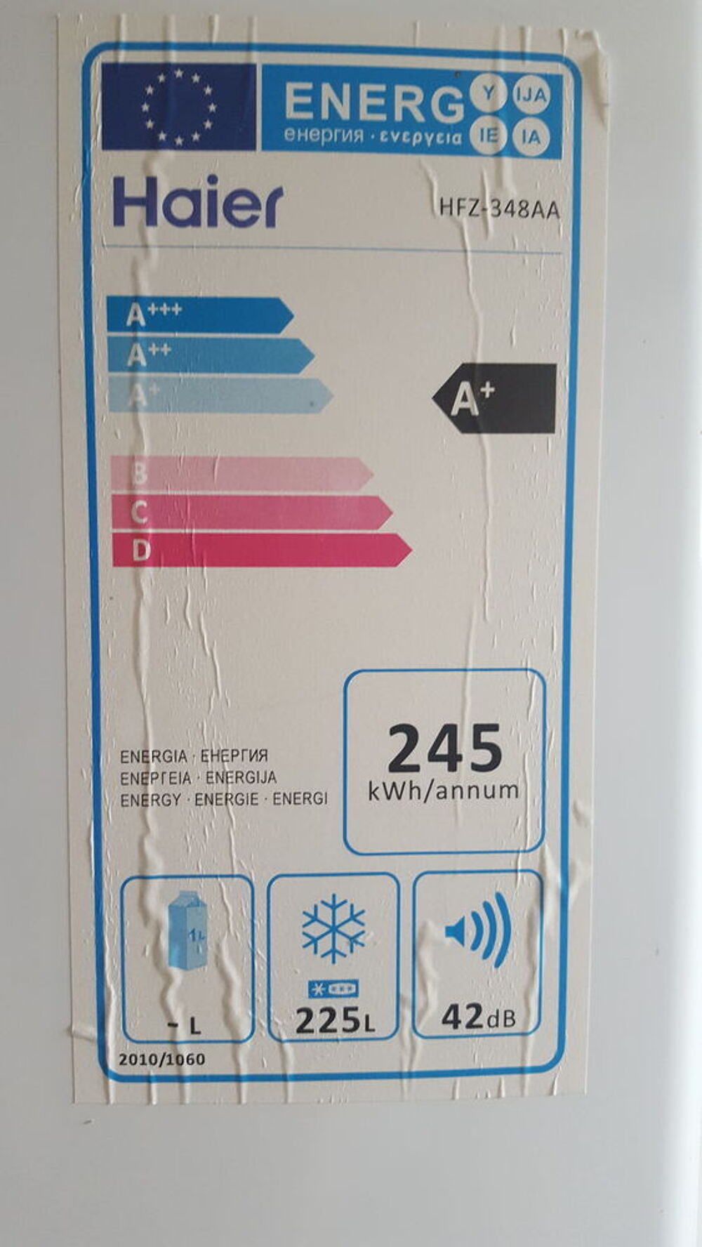 cong&eacute;lateur armoire 7 tiroirs marque Haier TBE Electroménager