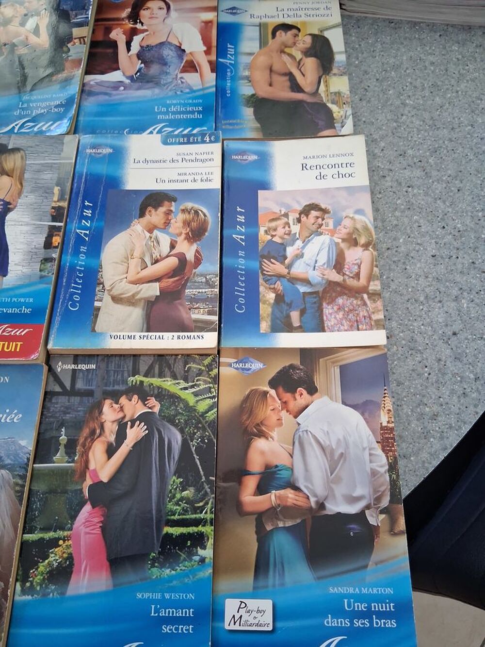lot de 15 romans collection "azur Livres et BD
