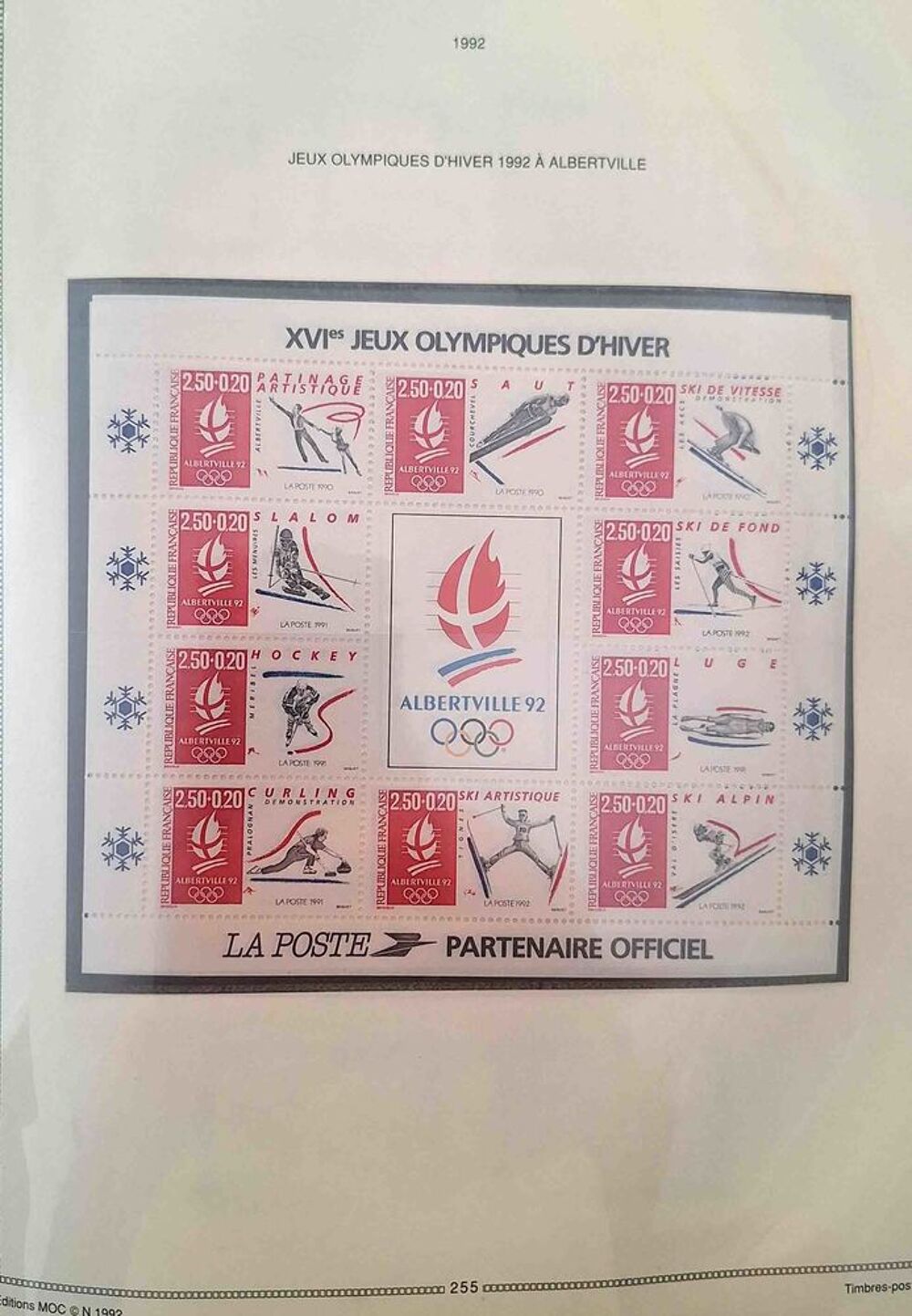 S&eacute;rie de timbres de collection de France F10 
