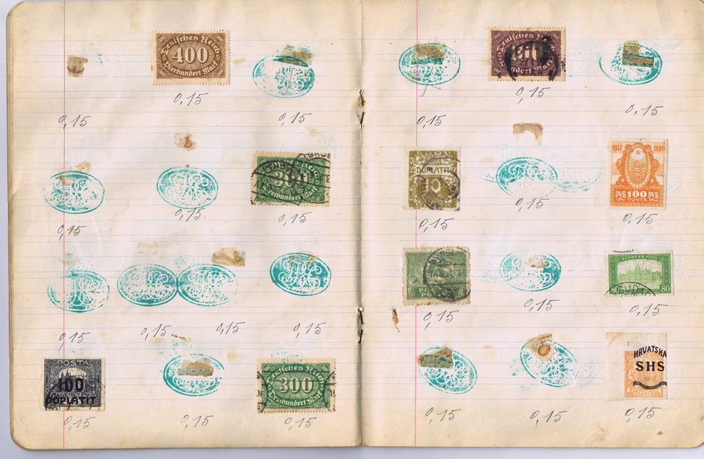 Lot de timbres de tous les pays de 1860 &agrave; 1920 