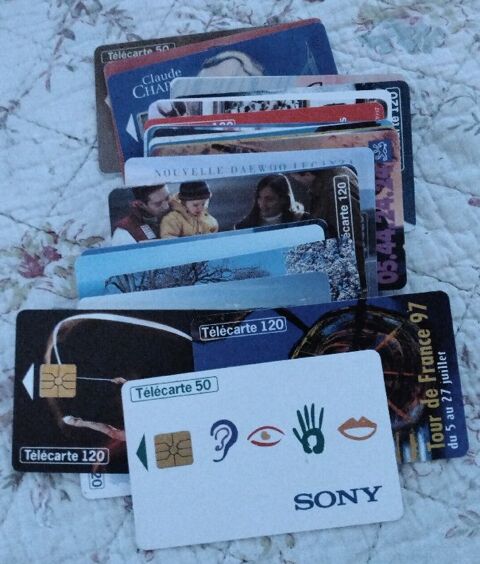 Lot cartes telephone 17 Échassières (03)