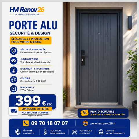Porte acier 399 Villeurbanne (69)
