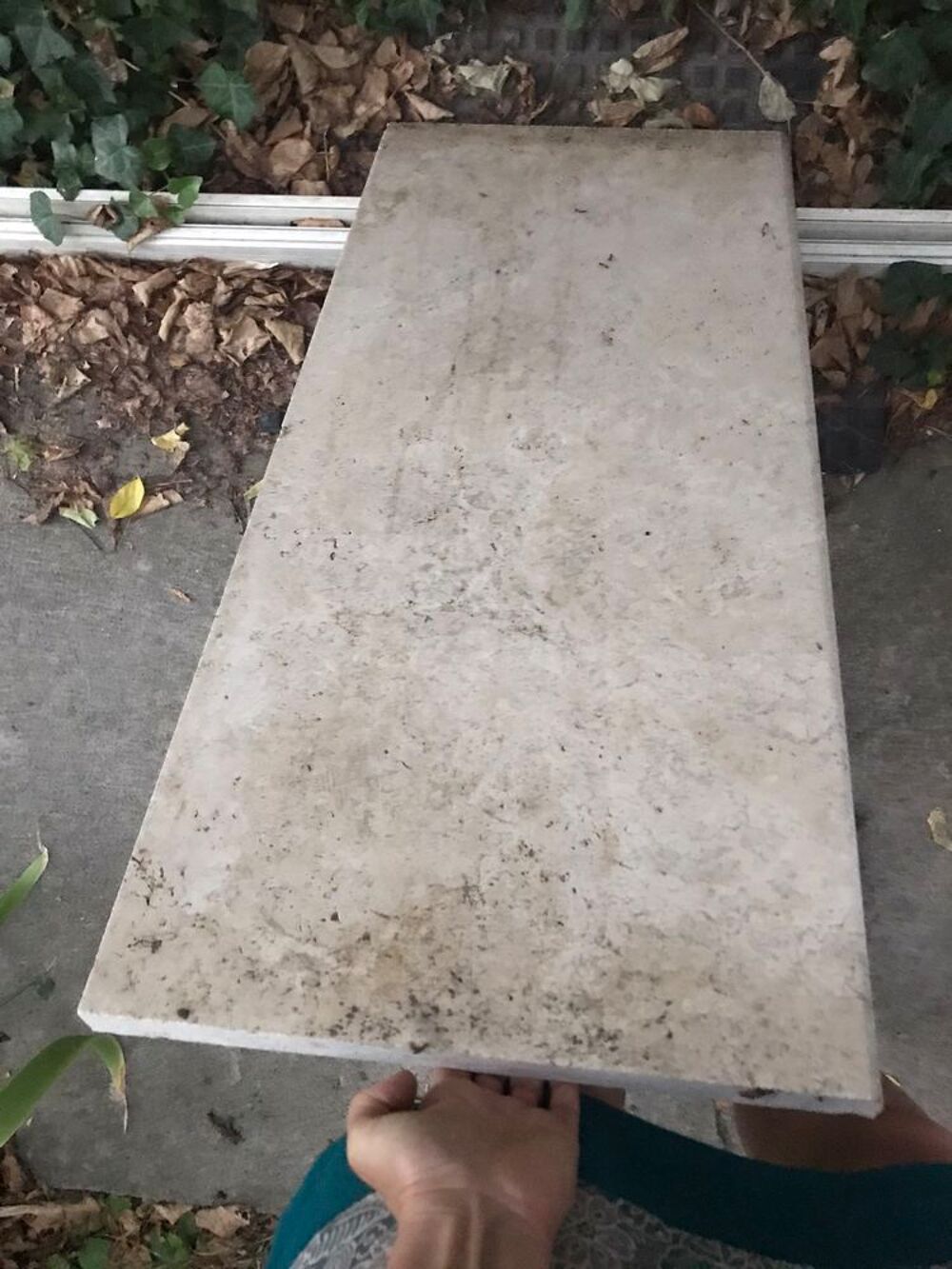 Plaque de travertin de 3cm d'&eacute;paisseur. Bricolage