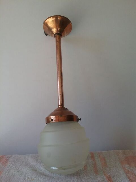 Tr�s beau luminaire ancien d int�rieur a suspendre 50 Louvres (95)