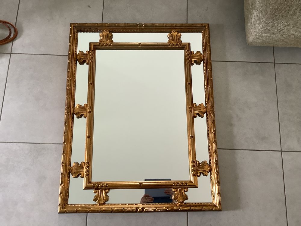 Miroir ancien hauteur 90/largeur 72 cm Meubles