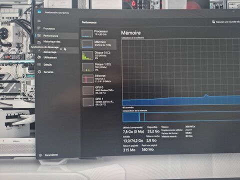 PC Gamer + �cran 34  Haut de Gamme RTX 4080 SUPER / Ryzen 9 7900X / 64 Go DDR5 / 4 To NVMe 2200 Chaufour-l�s-Bonni�res (78)