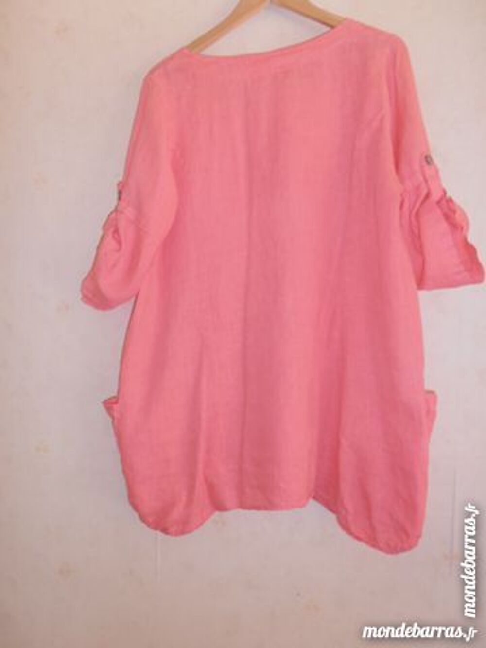 Tunique en lin orange (77) Vêtements