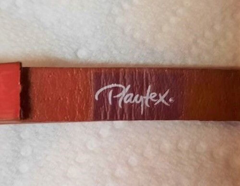 Ceinture fine rouge Playtex long 110 cm boucle dor&eacute;e Maroquinerie