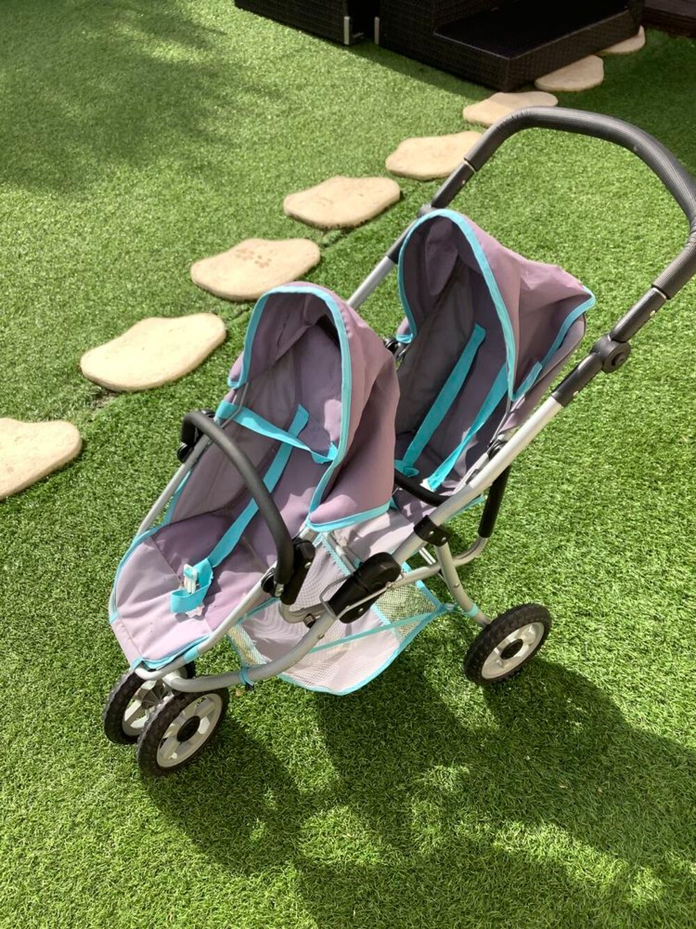 Poussette double pour poupees Jeux / jouets