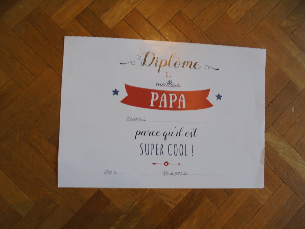 Dipl&ocirc;me Meilleur Papa (38) Décoration