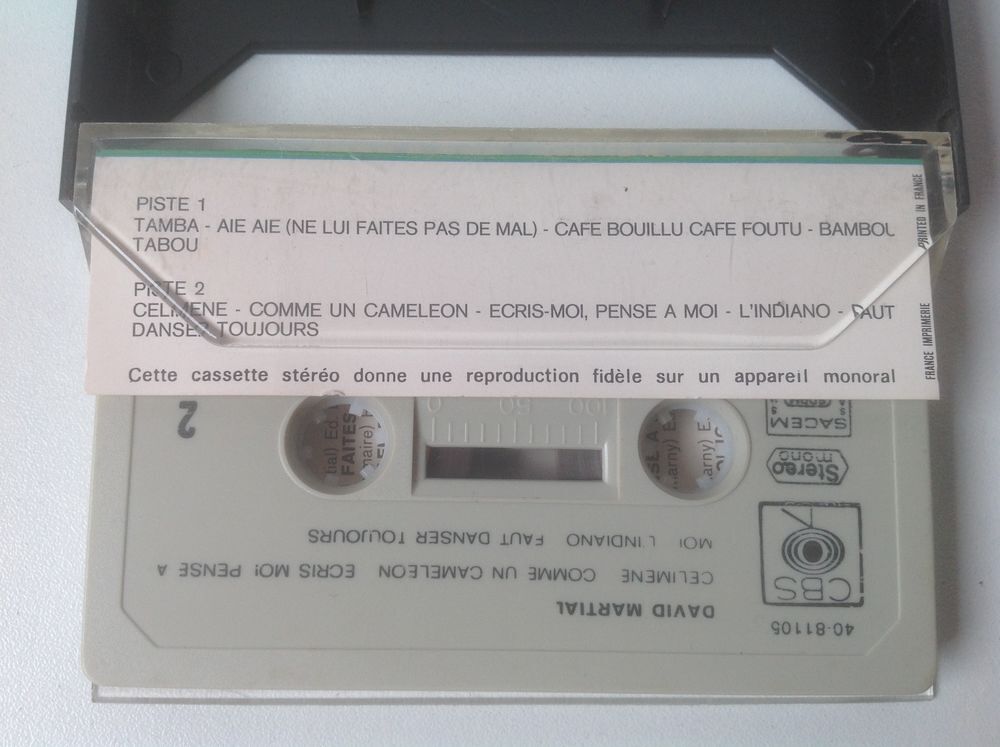 DAVID MARTIAL CELIMENE etc K7 AUDIO Envoi Possible
CD et vinyles