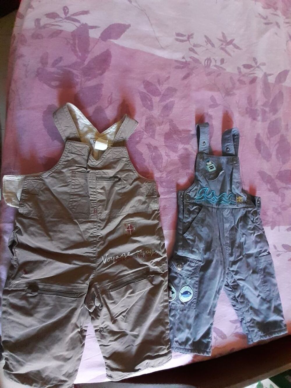 Lot de 2 salopettes hiver doubl&eacute;es gar&ccedil;on 6 mois Vêtements enfants