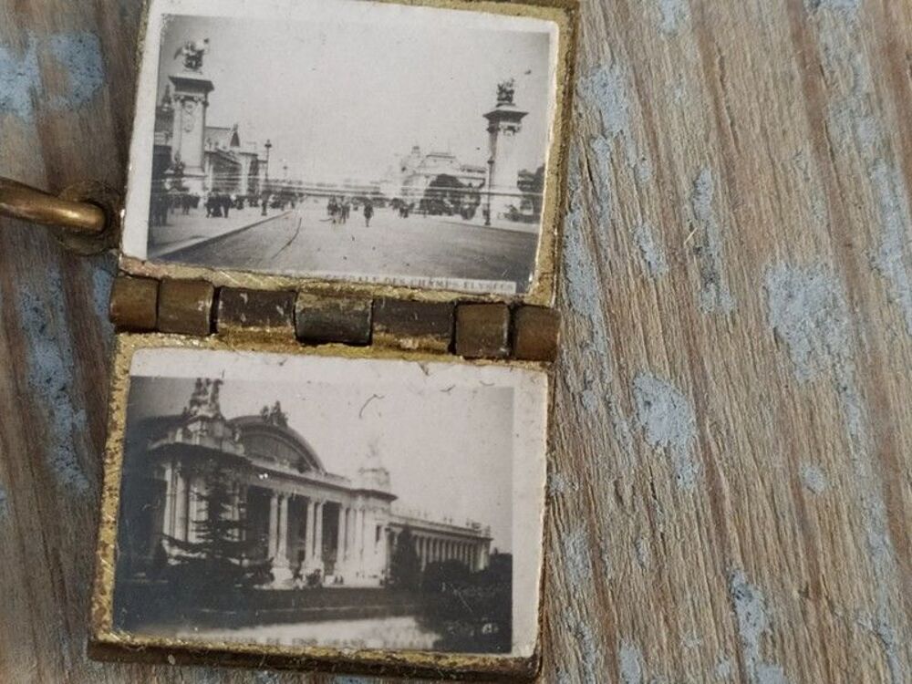 Pendentif Album &Eacute;mail Photographies Exposition Paris 1900 