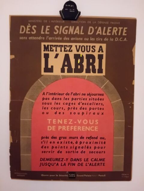 METTEZ VOUS A L'ABRI de 1941 0 Lunel-Viel (34)